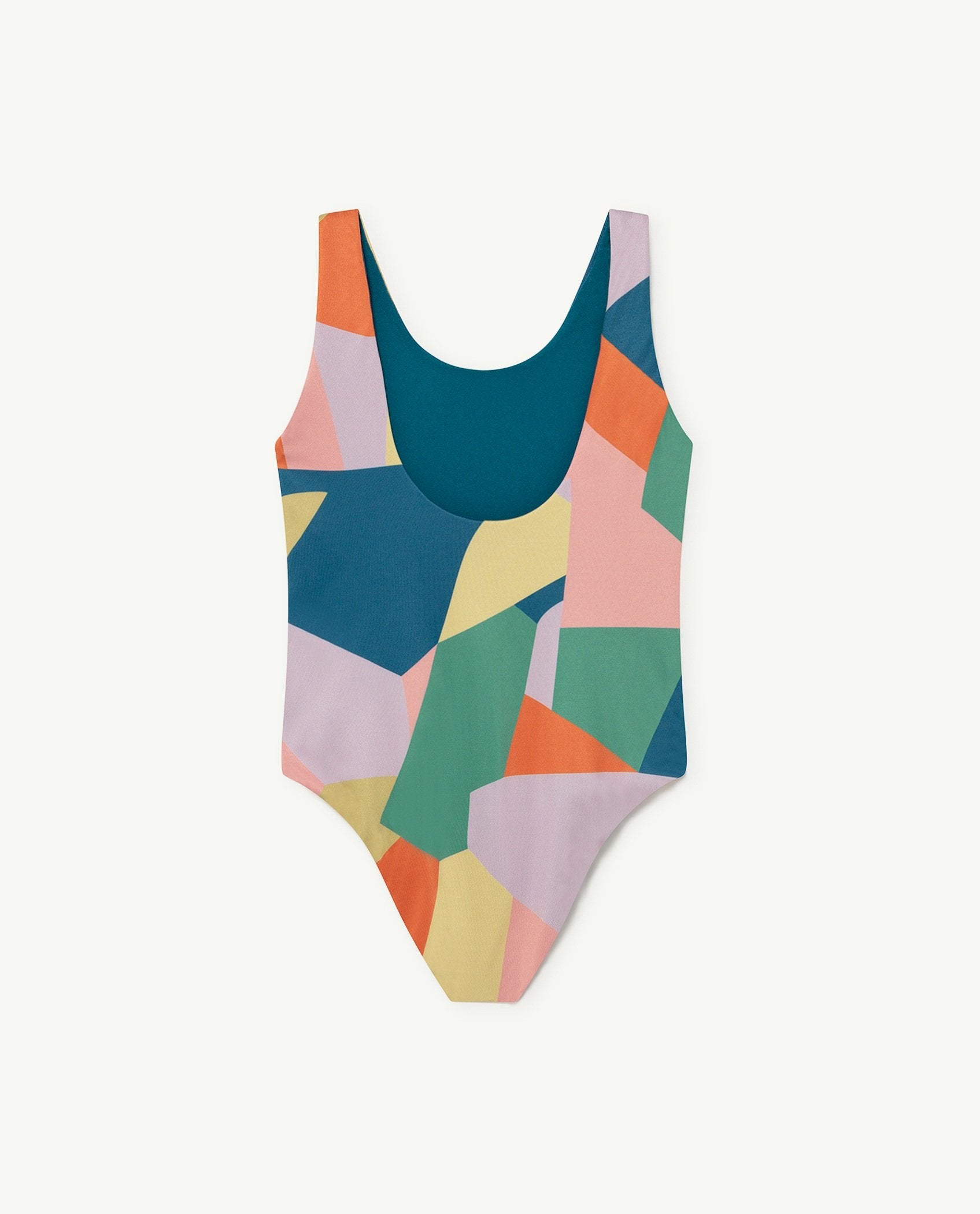 Lilac Geometric Forms Trout Swimsuit PRODUCT BACK