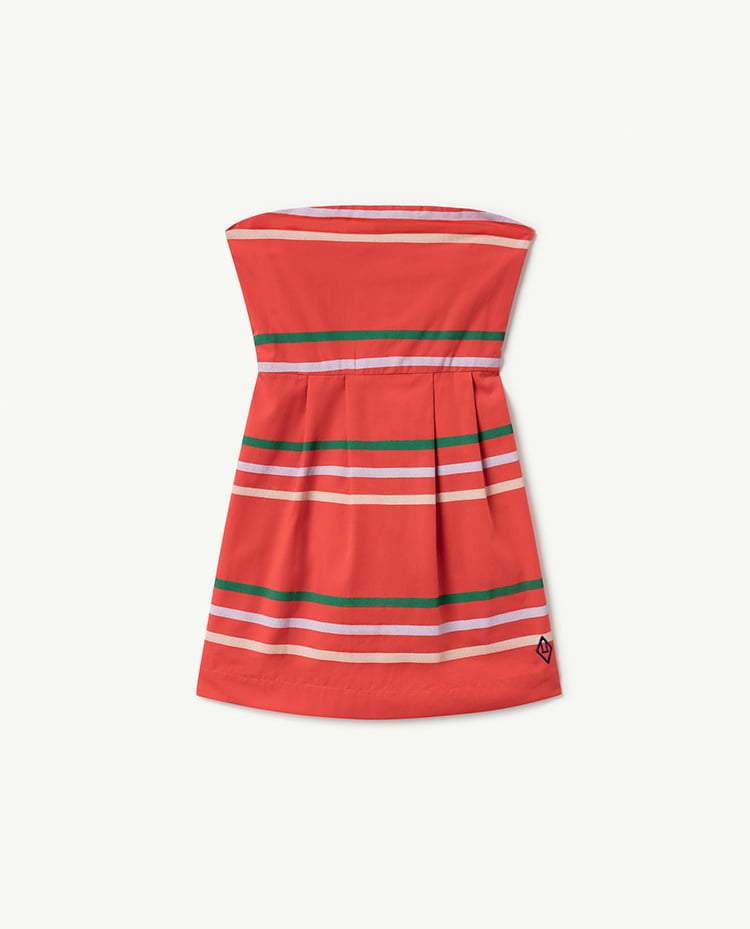 Red Stripes Dragonfly Dress COVER