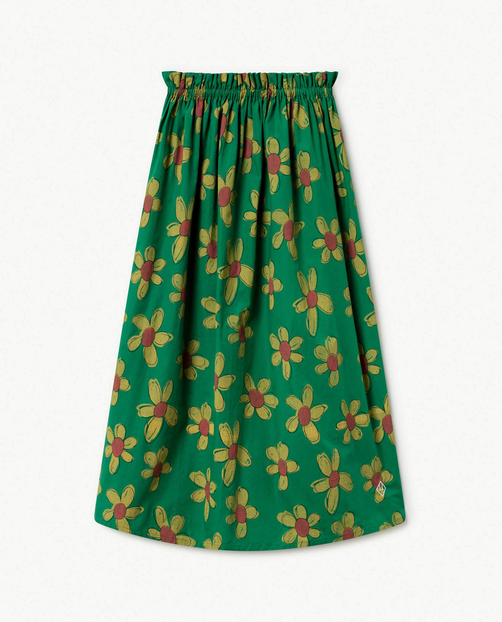 Green Flowers Jellyfish Dress PRODUCT FRONT
