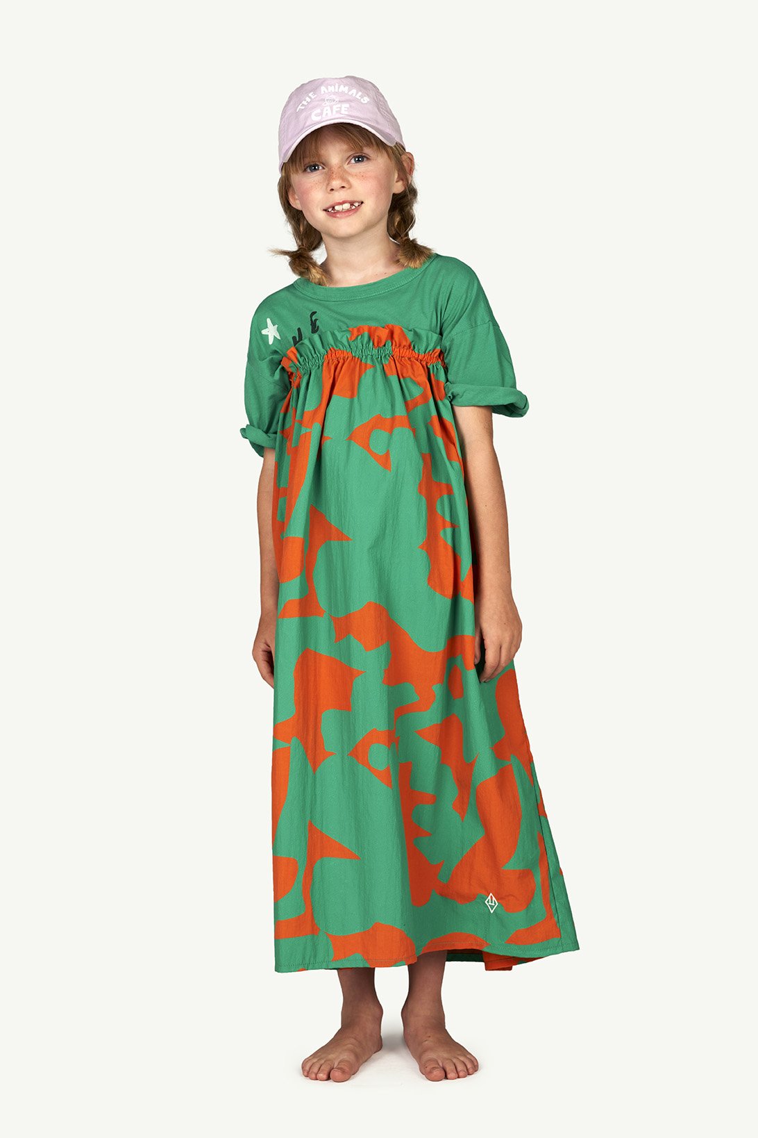 Orange Stains Jellyfish Dress MODEL FRONT
