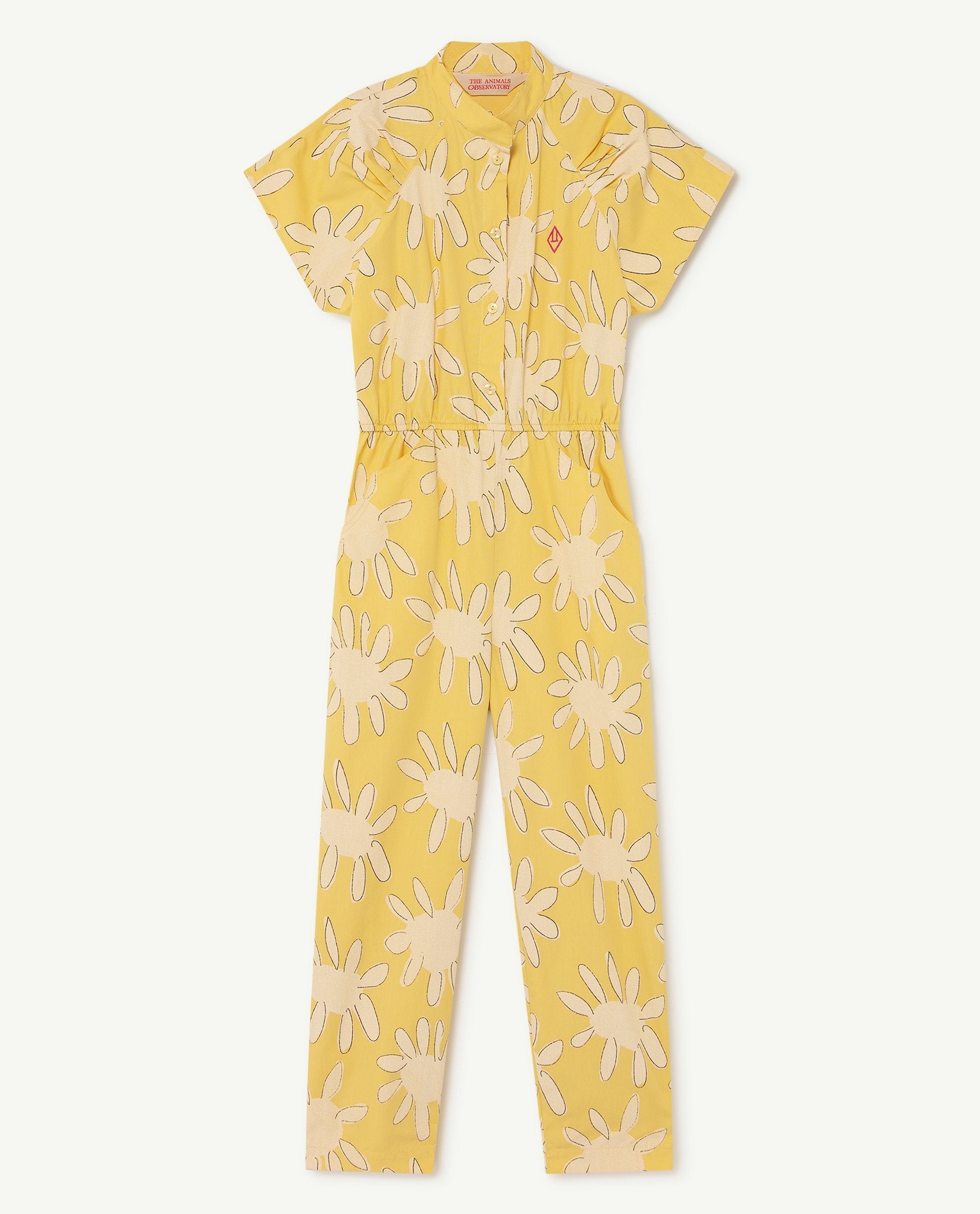 Yellow Flowers Grasshopper Jumpsuit PRODUCT FRONT