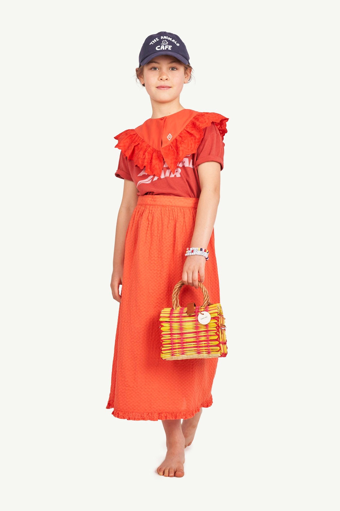 Red Logo Sparrow Skirt MODEL FRONT