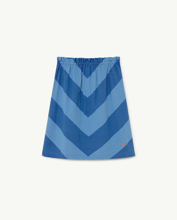 Blue Stripes Kitten Skirt COVER