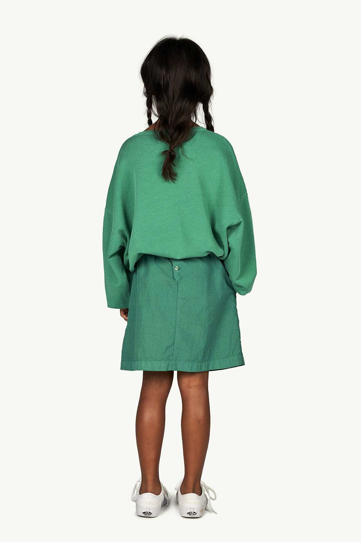 Green Logo Bird Skirt MODEL BACK