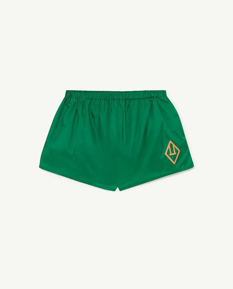 Deep Green Logo Puppy Swimsuit COVER