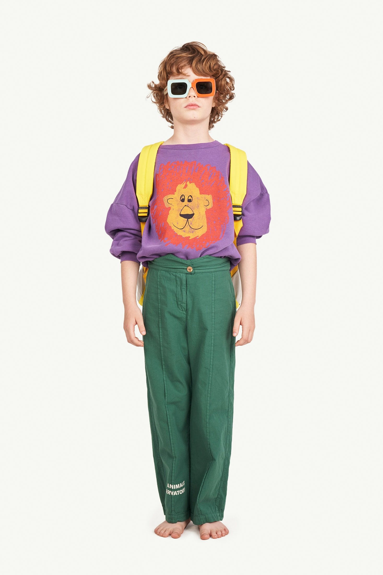 Green The Animals Porcupine Pants MODEL FRONT