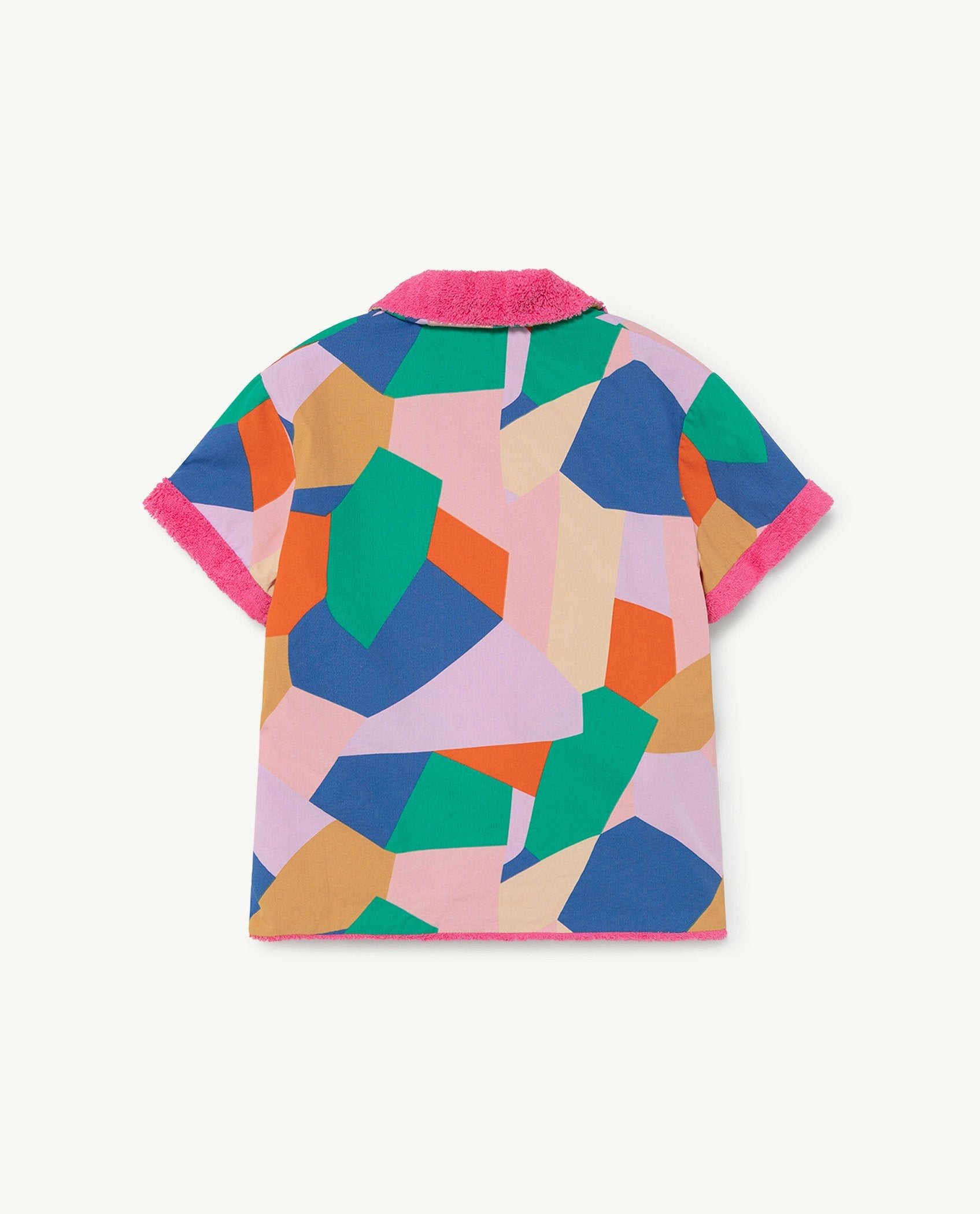 Lilac Geometric Forms Whale Jacket PRODUCT BACK