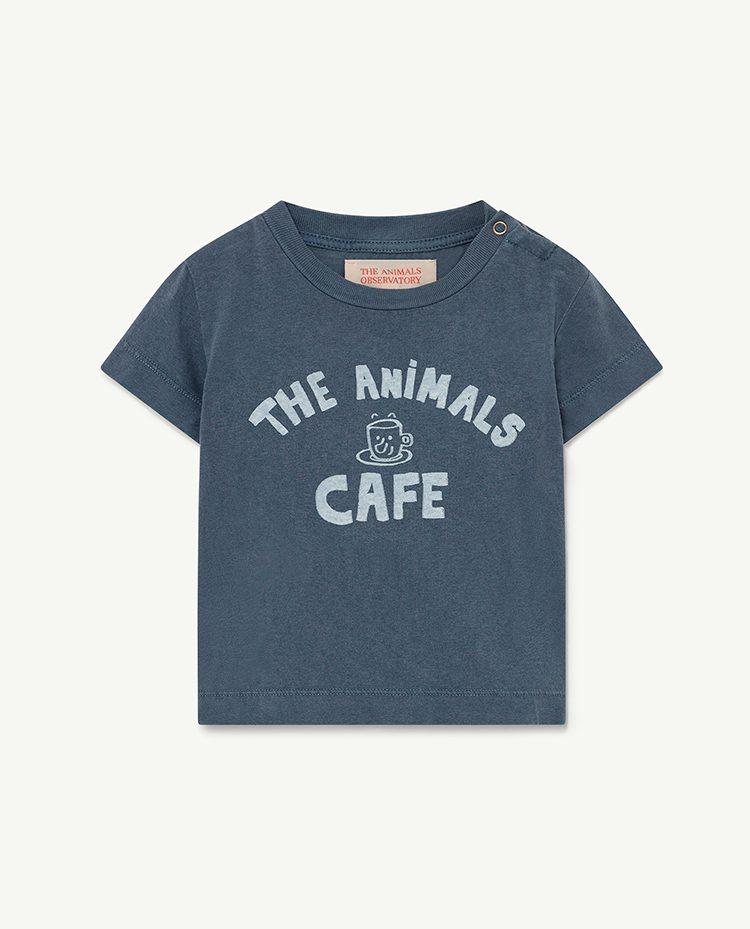 Navy The Animal Rooster Baby T-Shirt COVER