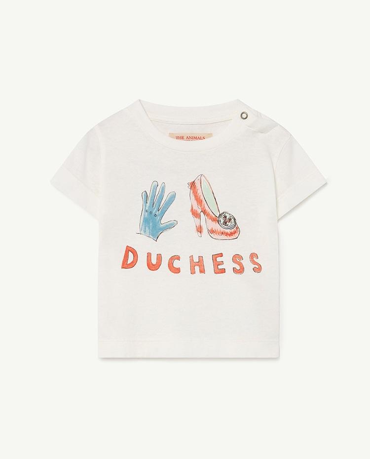 White Duchess Rooster Baby T-Shirt COVER
