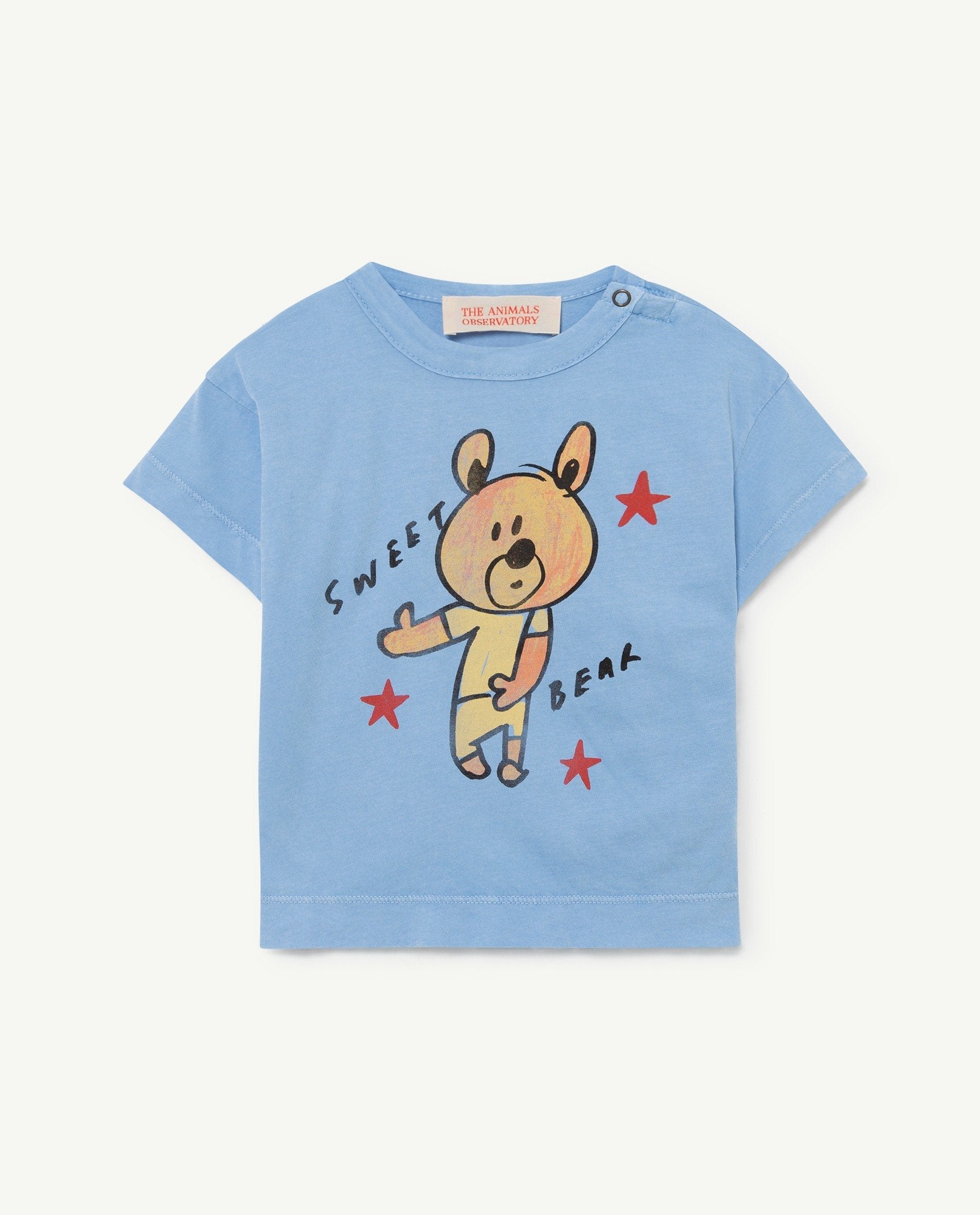 Blue Bear Rooster Oversize Baby T-Shirt PRODUCT FRONT