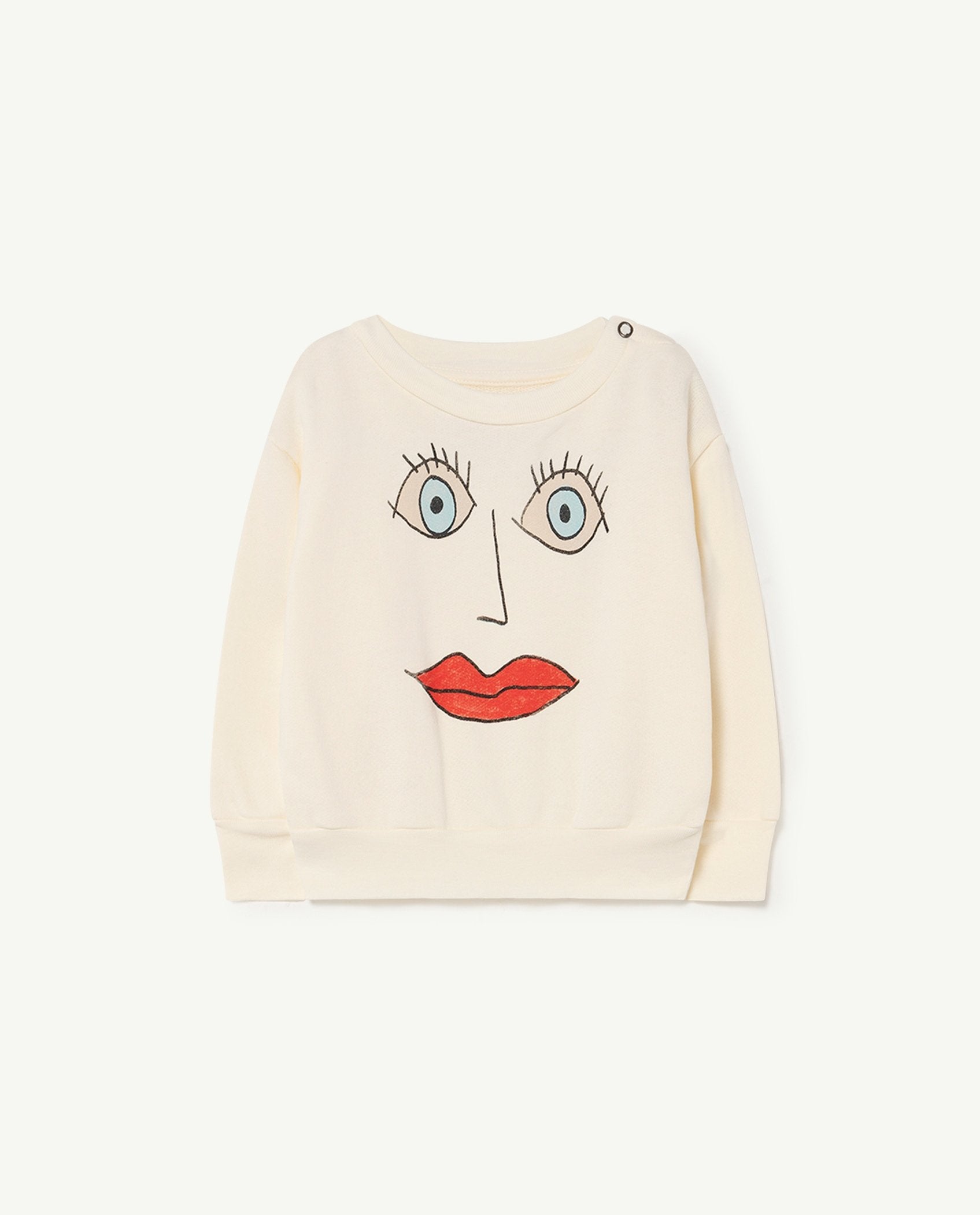 White Face Bear Baby Sweatshirt PRODUCT FRONT