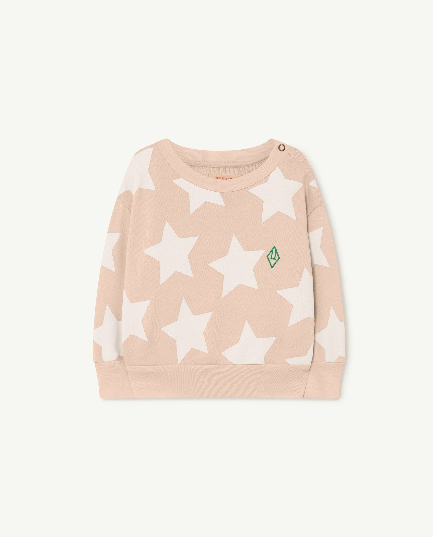 Beige Stars Bear Baby Sweatshirt PRODUCT FRONT