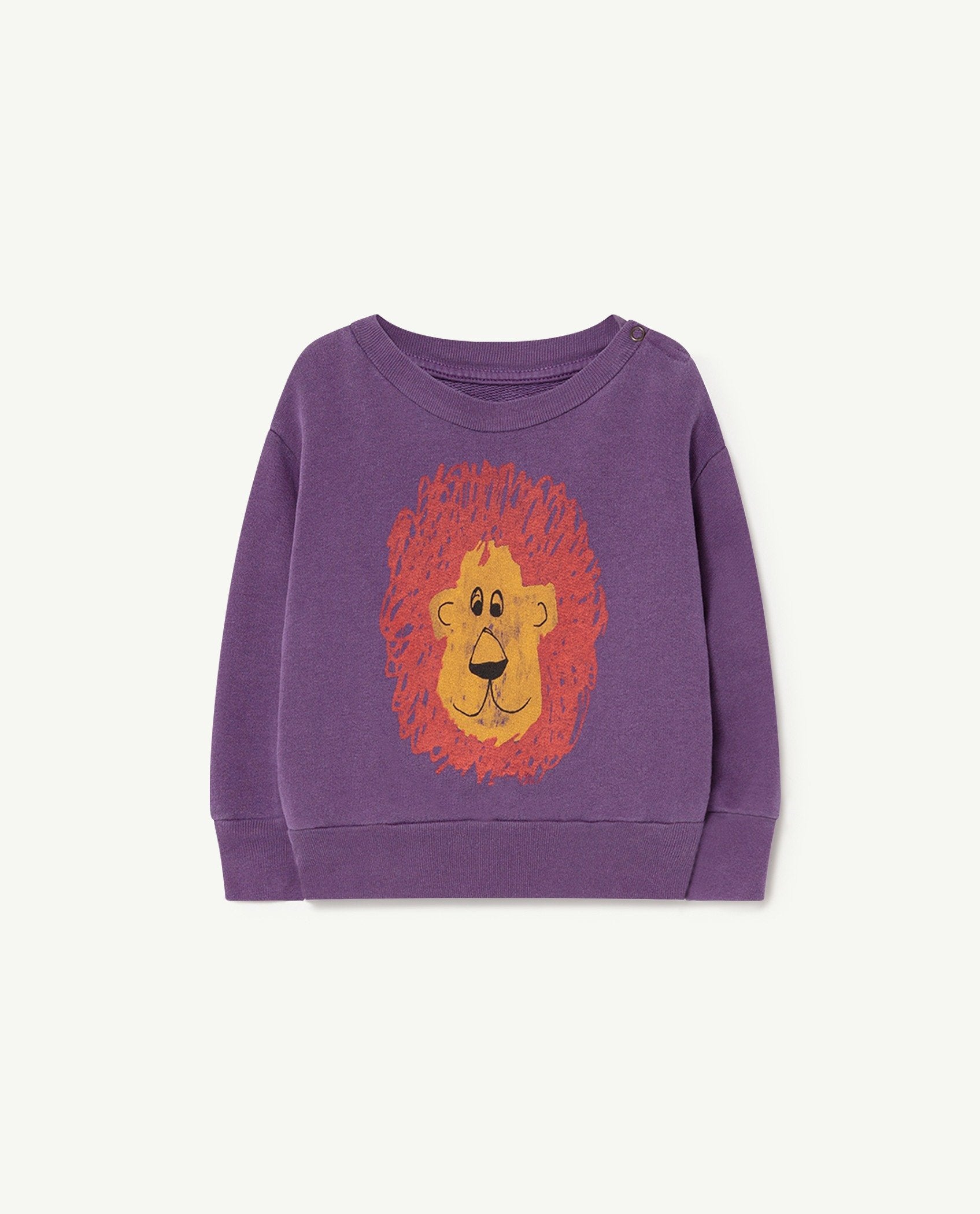Purple Lion Bear Baby Sweatshirt PRODUCT FRONT