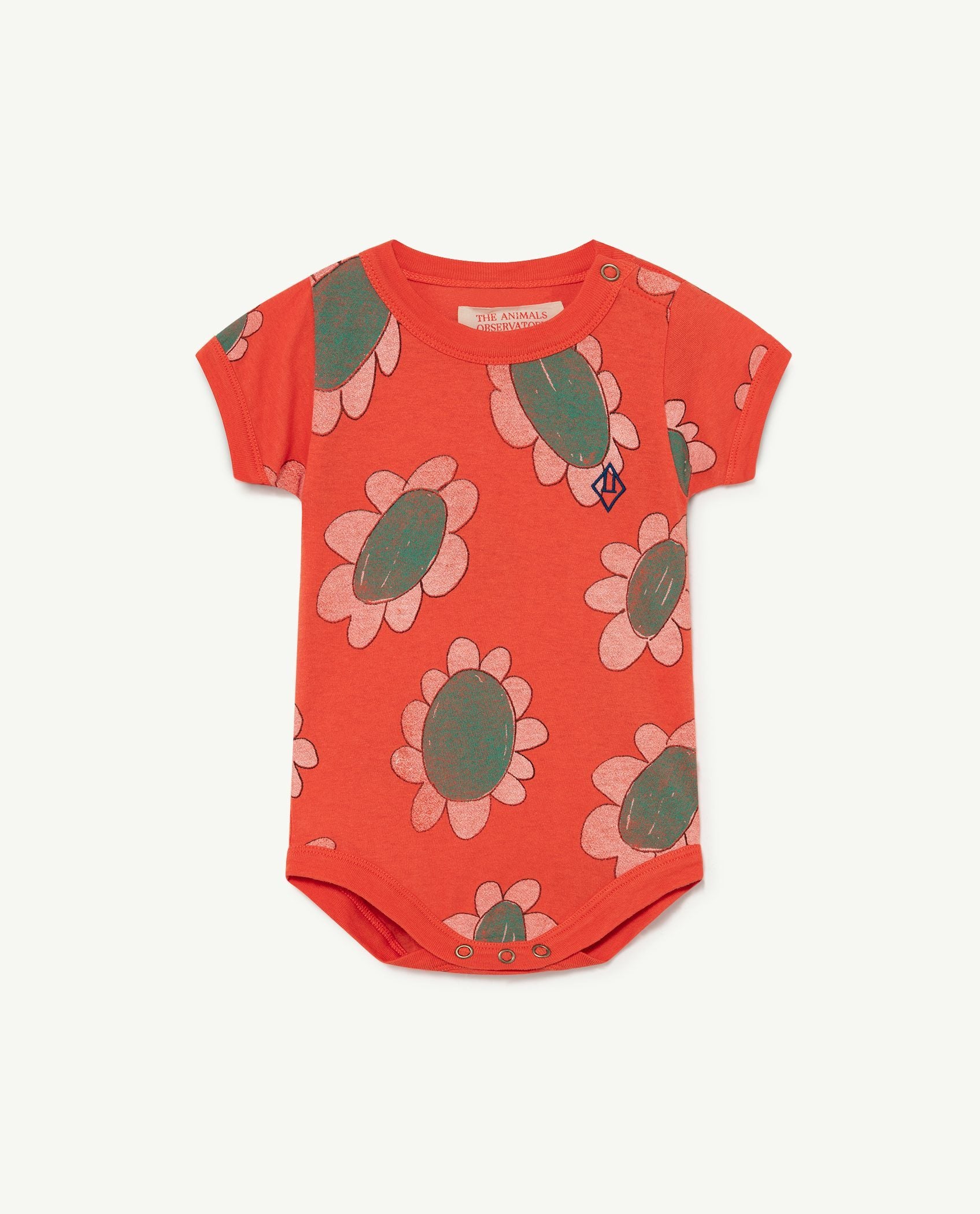Red Flowers Chimpanzee Baby Body PRODUCT FRONT
