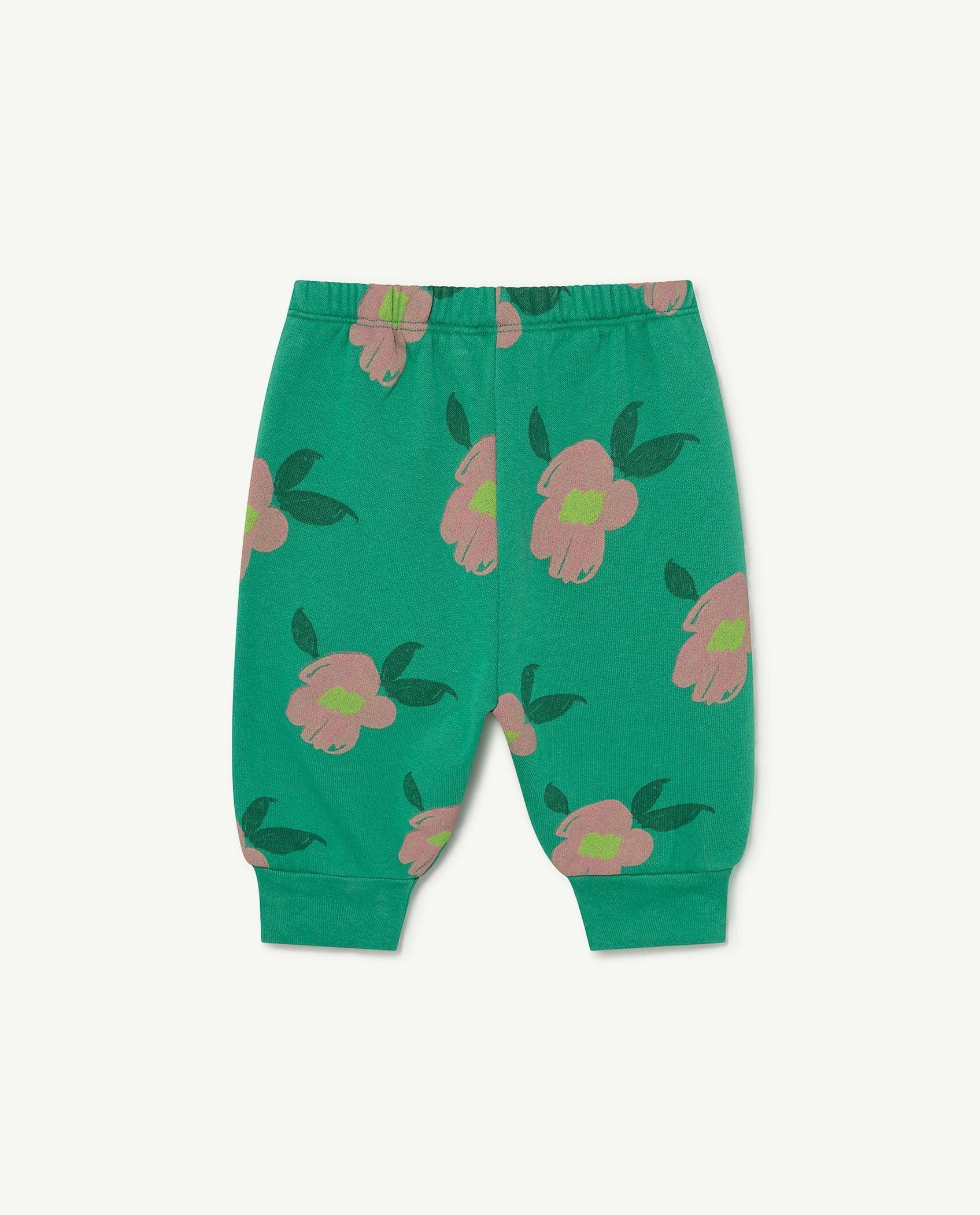 Green Flowers Dromedary Baby Pant PRODUCT BACK