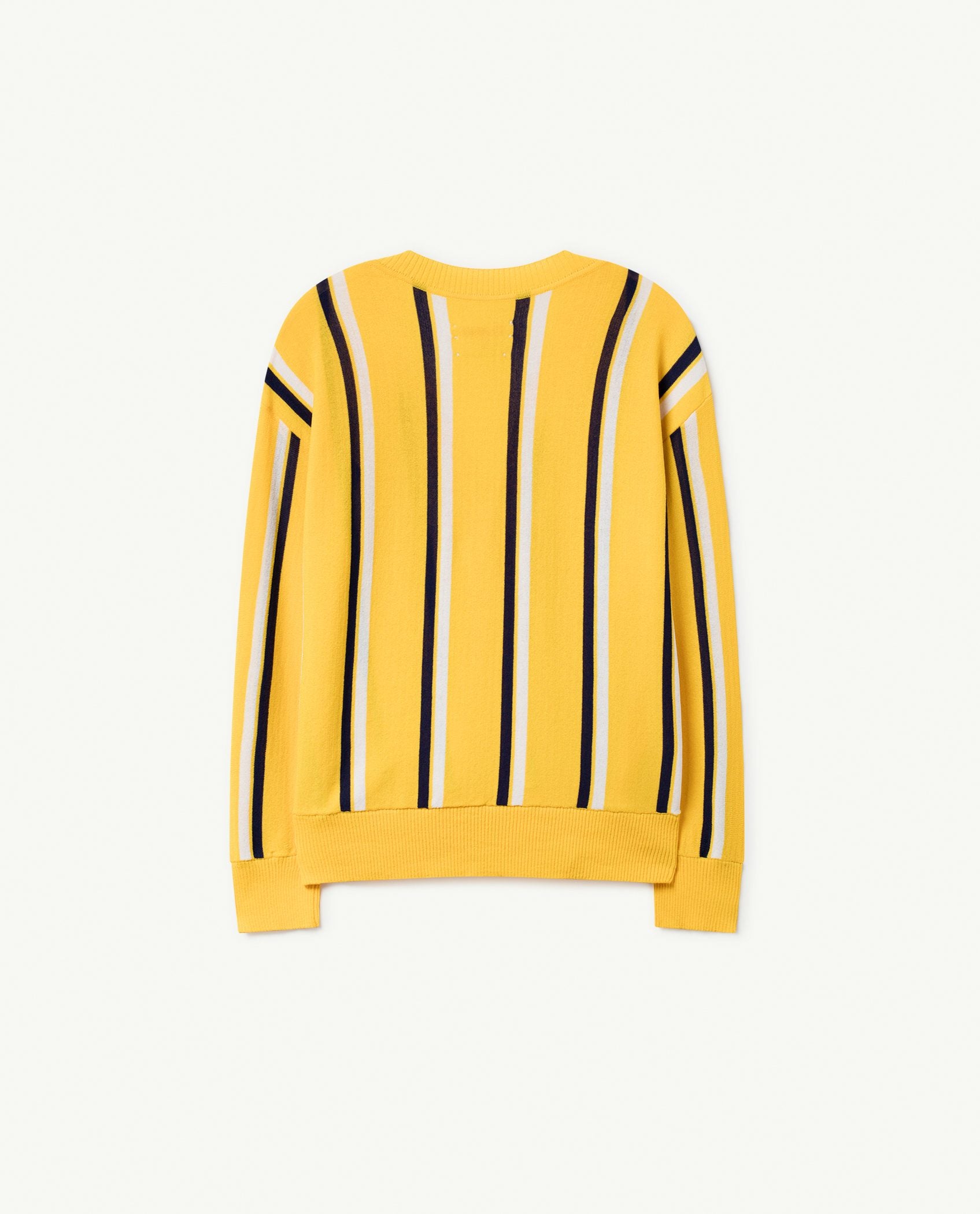 Yellow Stripes Racoon Cardigan PRODUCT BACK