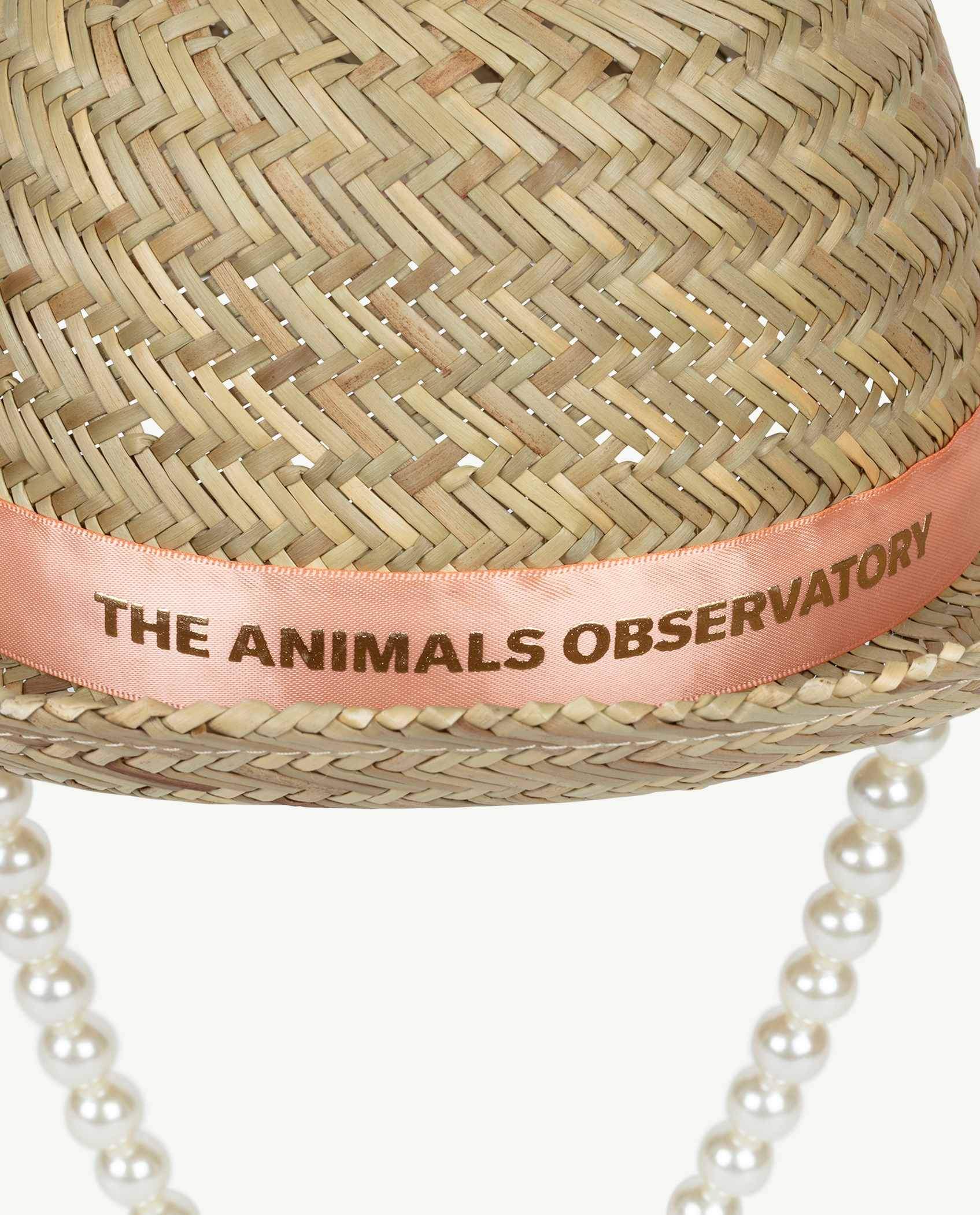 Pink Straw Hat PRODUCT BACK