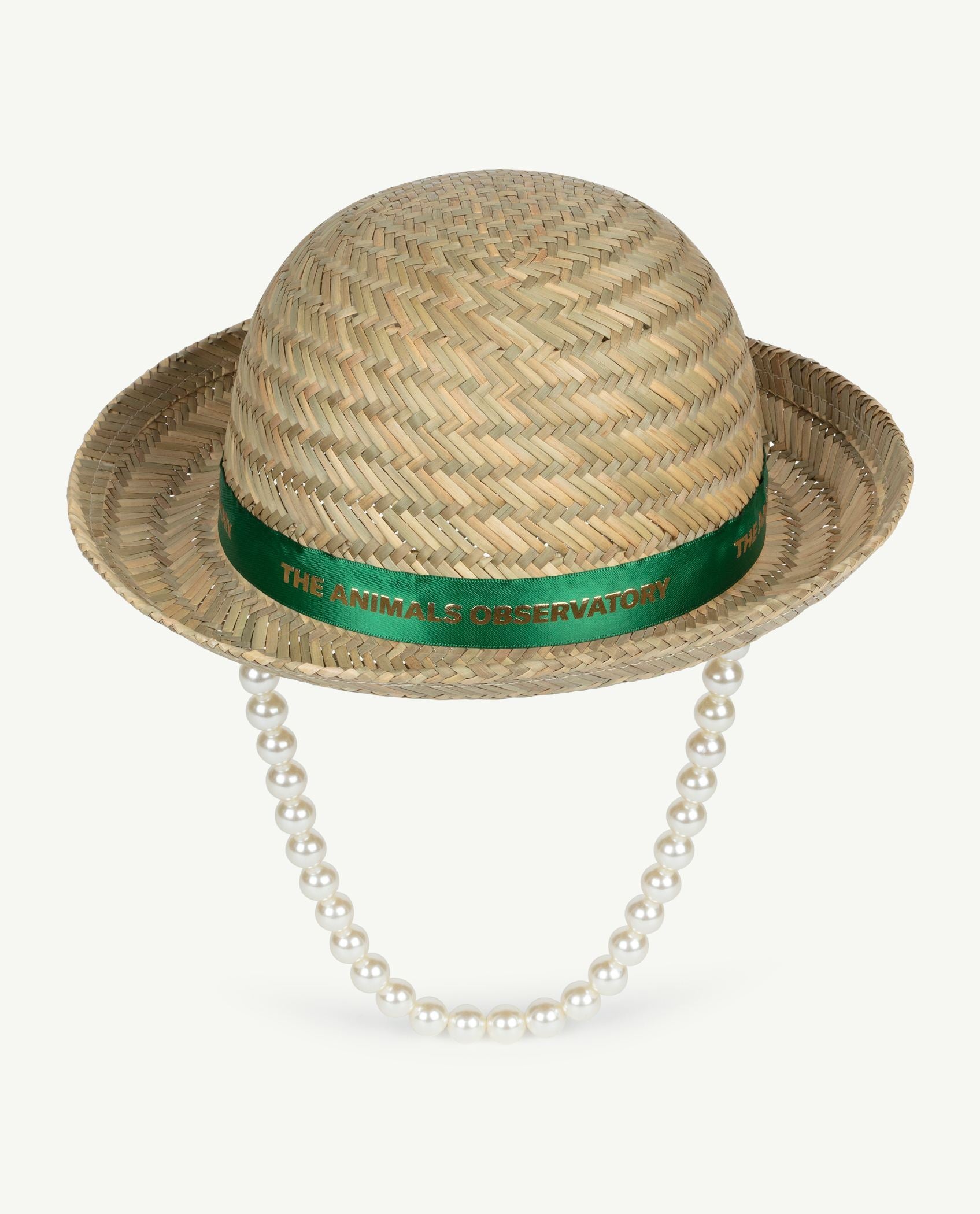 Green Straw Hat PRODUCT FRONT