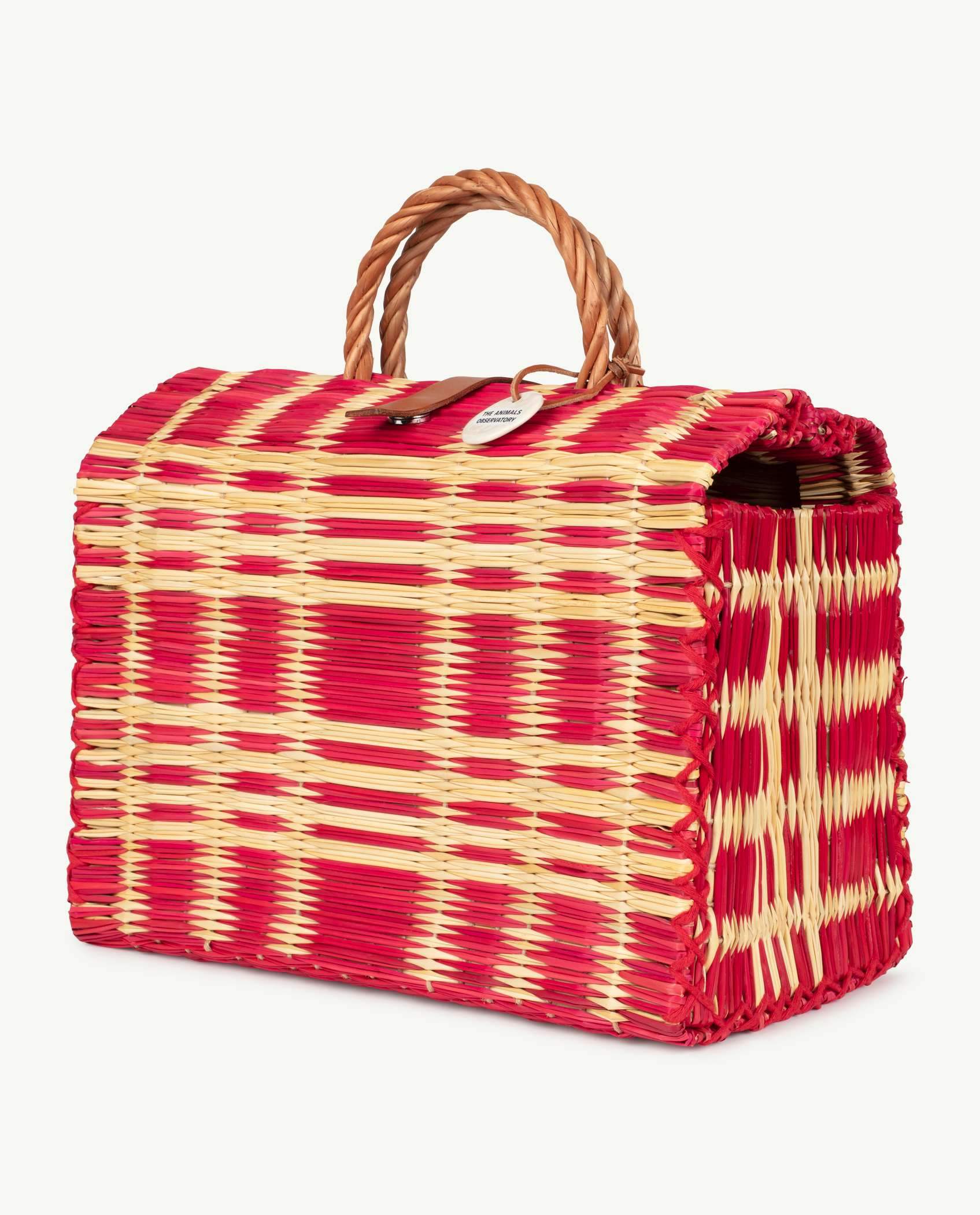 Red Basket Bag PRODUCT BACK