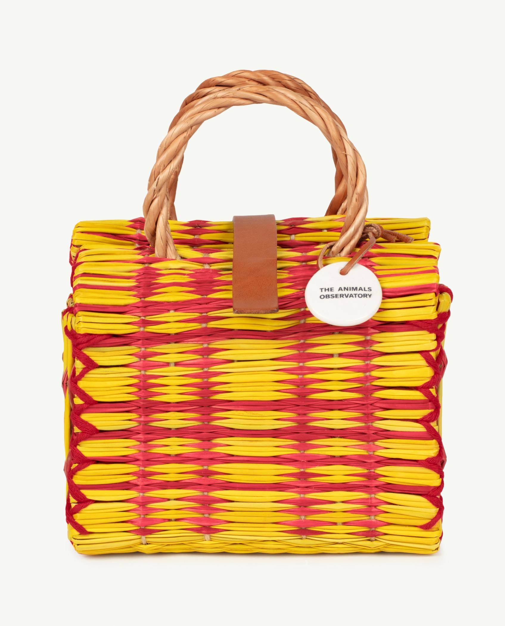 Yellow Mini Basket Bag PRODUCT FRONT