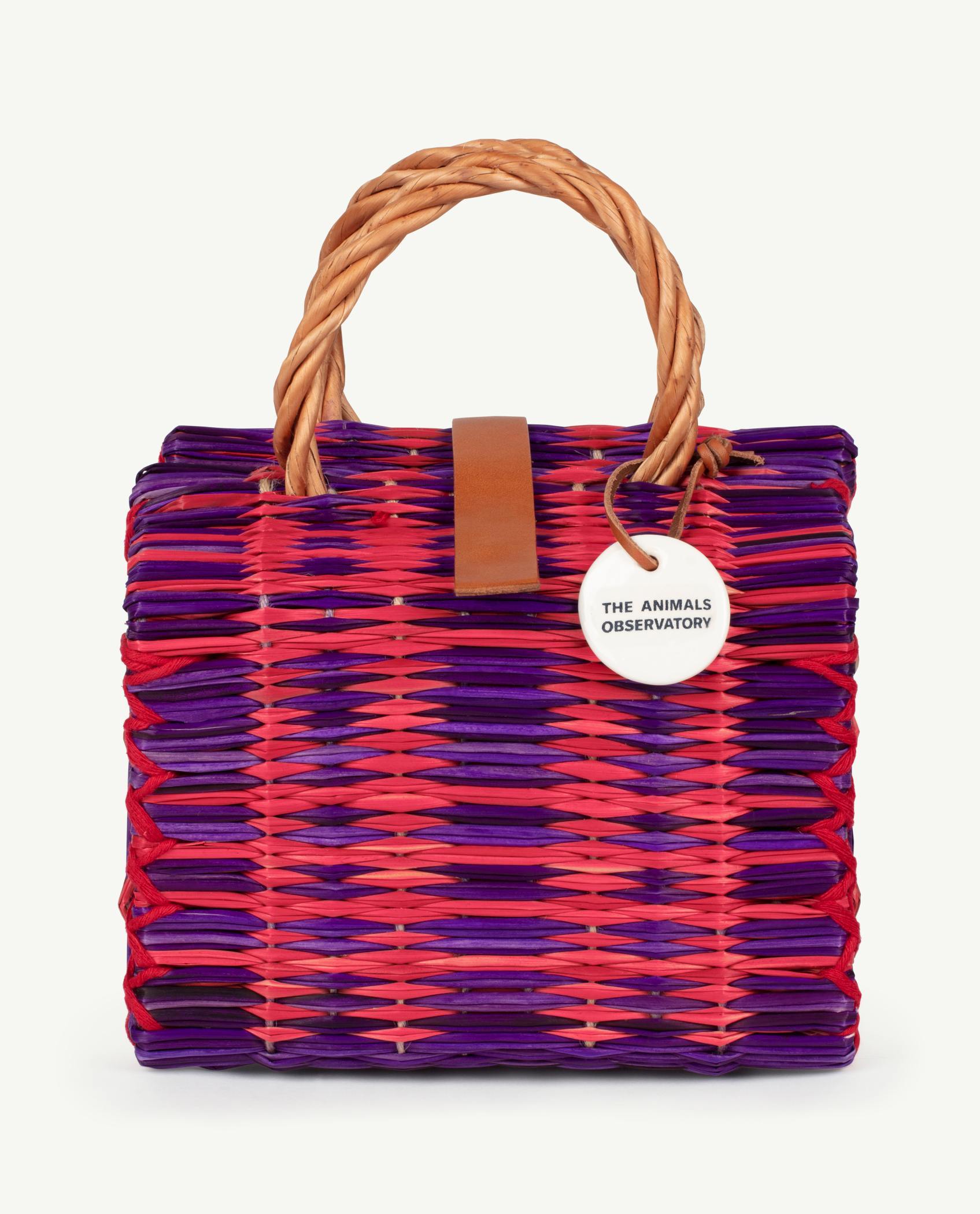 Purple Mini Basket Bag PRODUCT FRONT