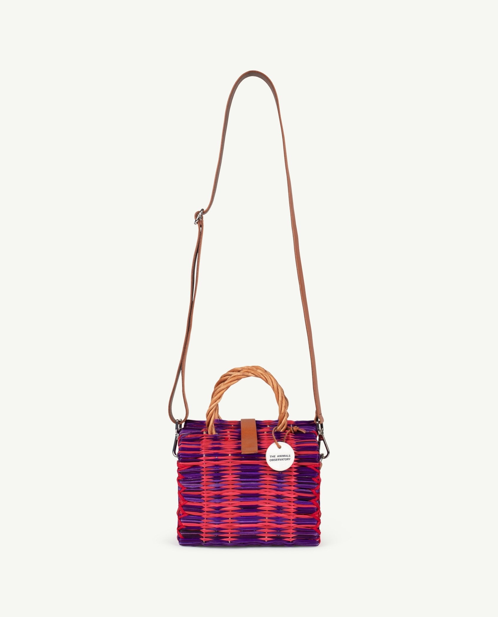 Purple Mini Basket Bag PRODUCT SIDE