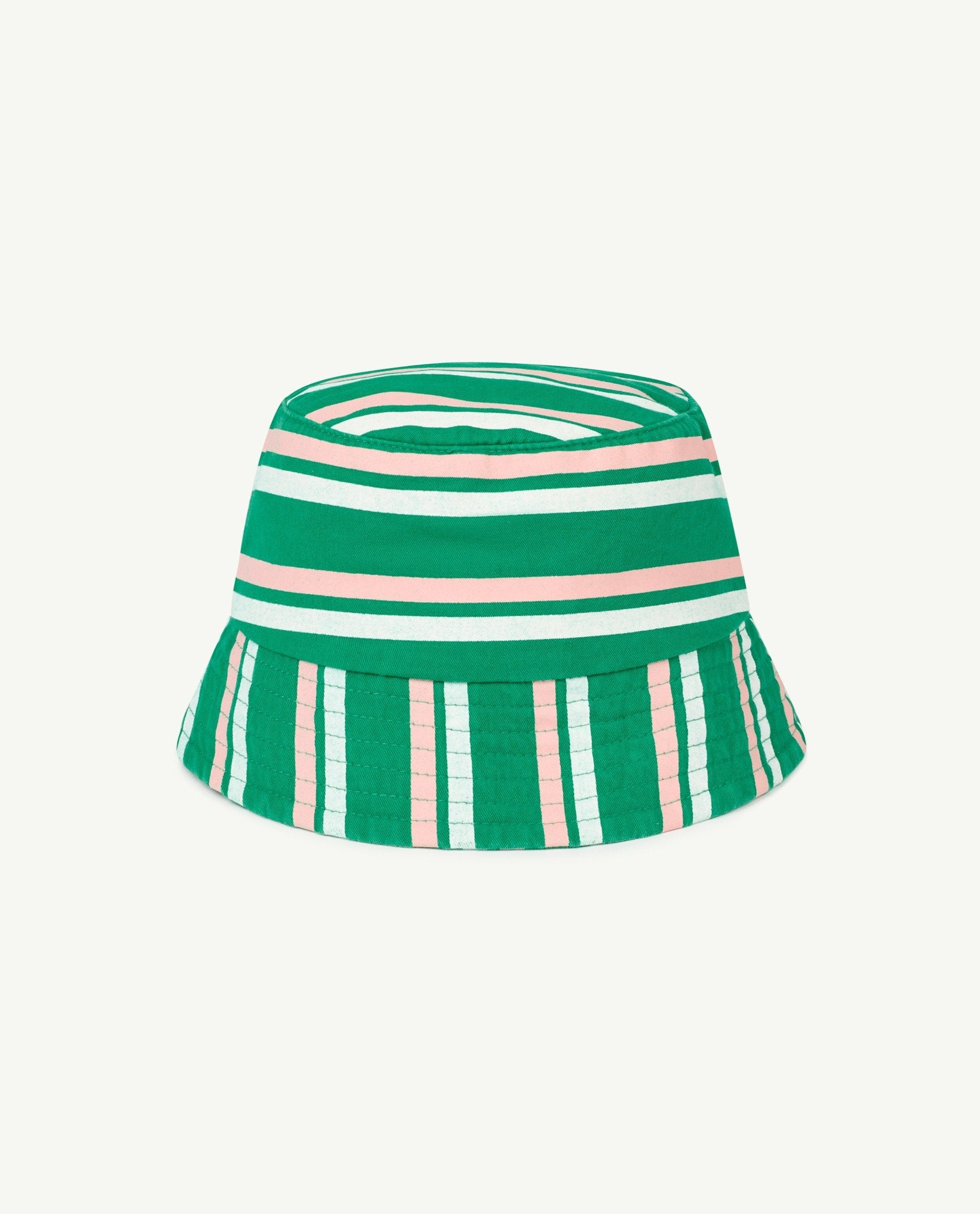 Green Stripes Starfish Baby Hat PRODUCT BACK