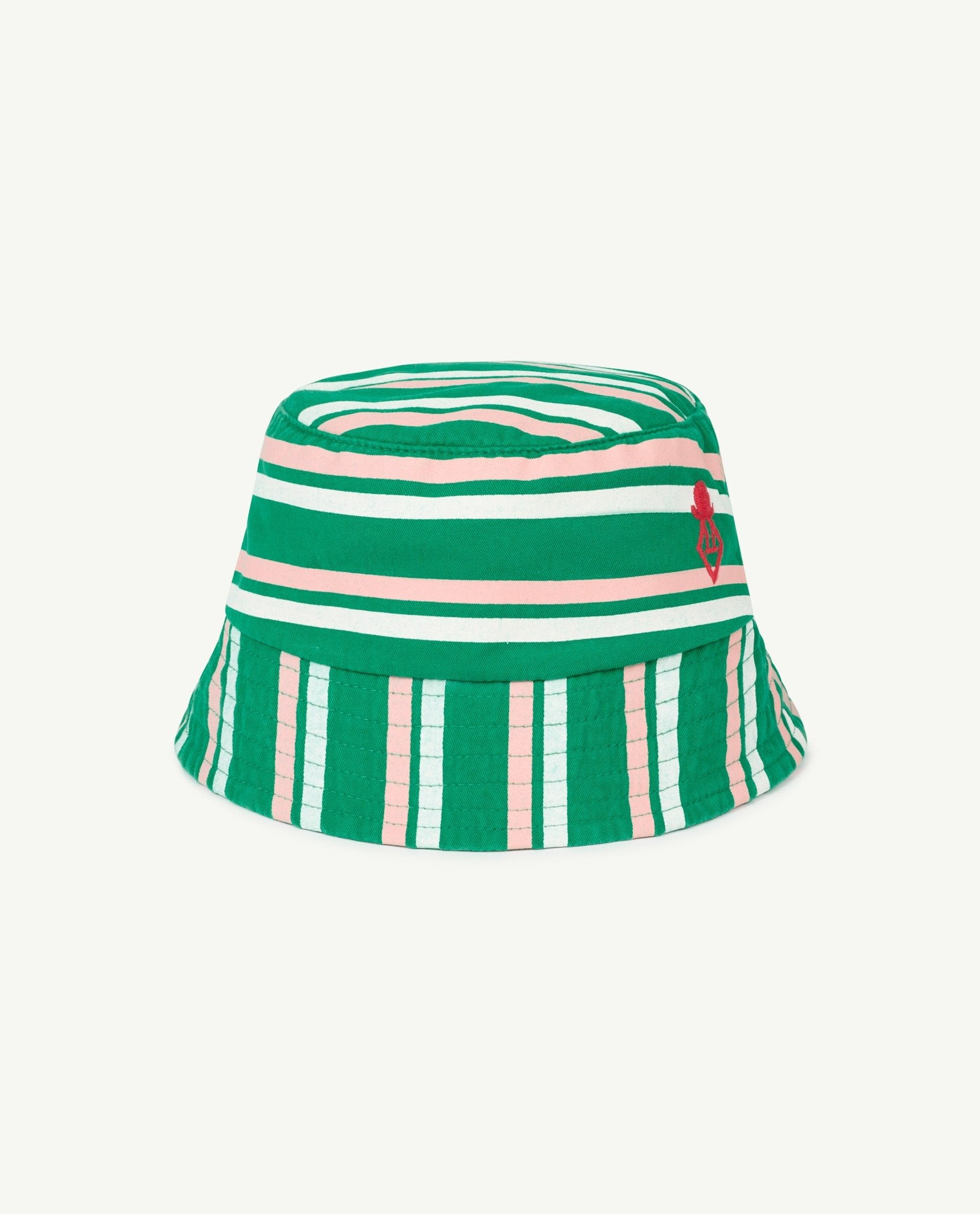 Green Stripes Starfish Baby Hat PRODUCT FRONT
