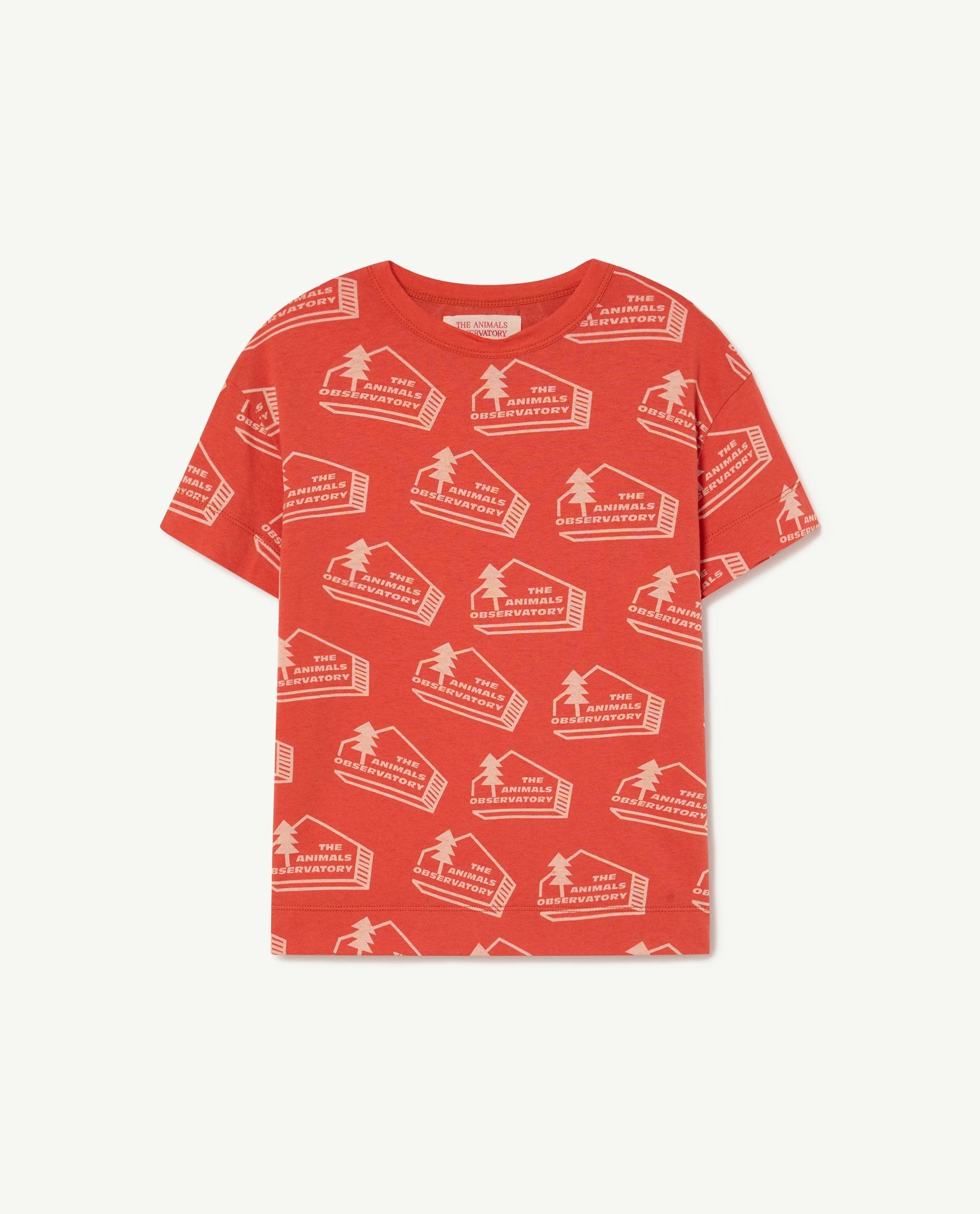 Red The Animals Observatory Rooster T-Shirt PRODUCT FRONT