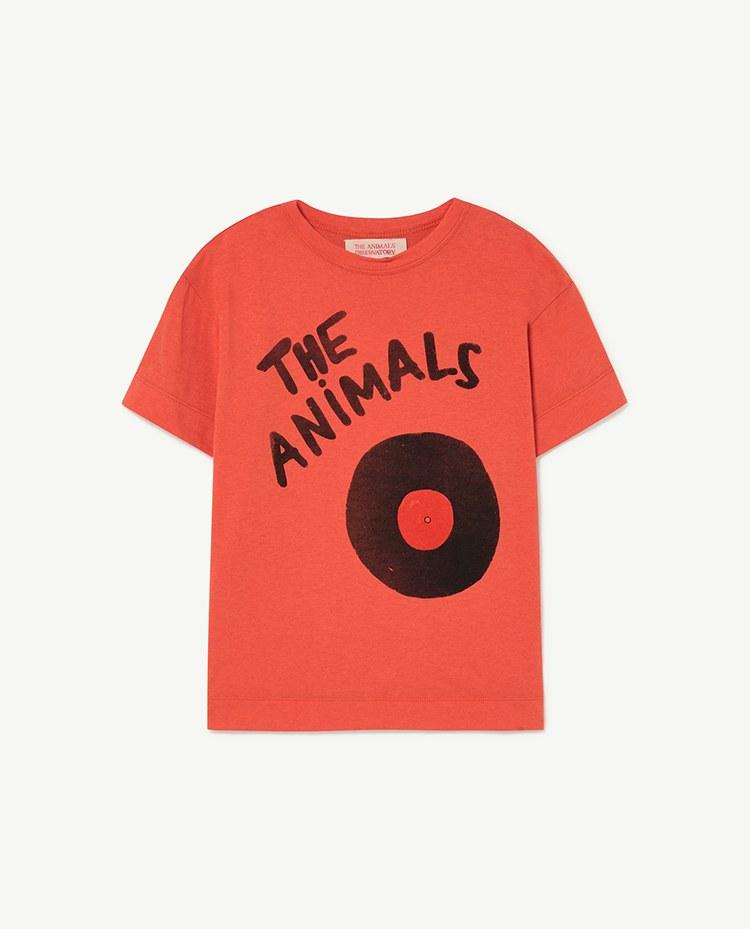 Red The Animals Rooster T-Shirt COVER
