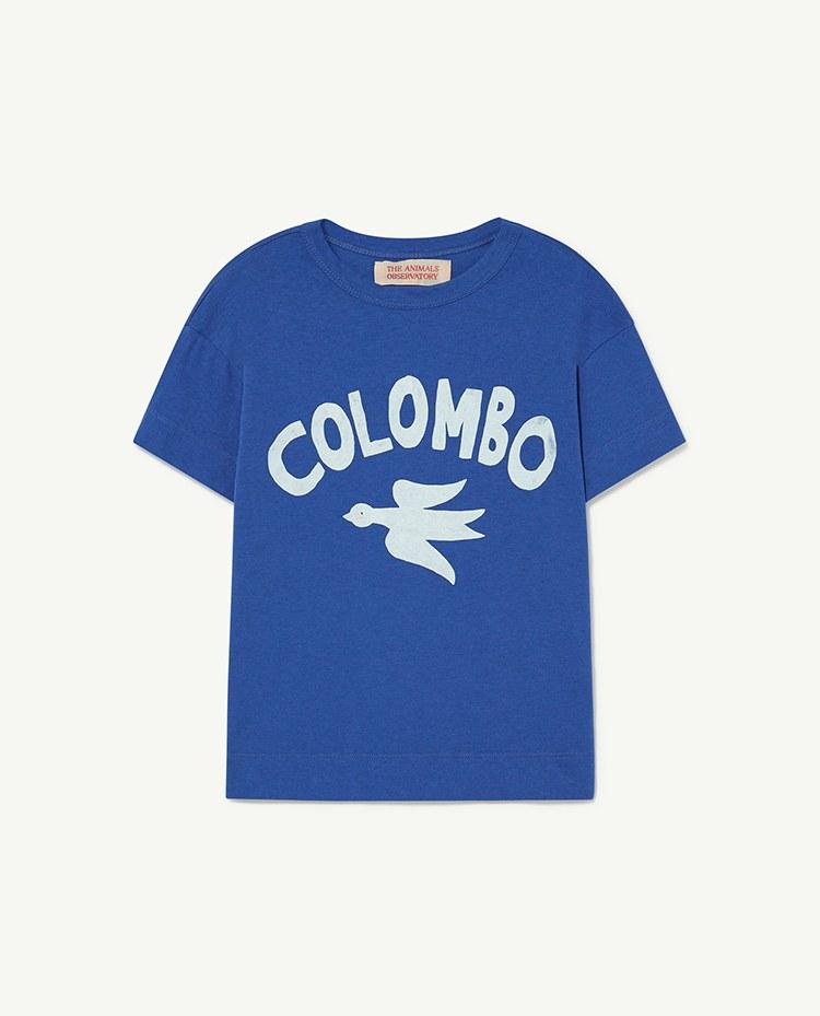 Deep Blue Rooster Colombo T-Shirt COVER