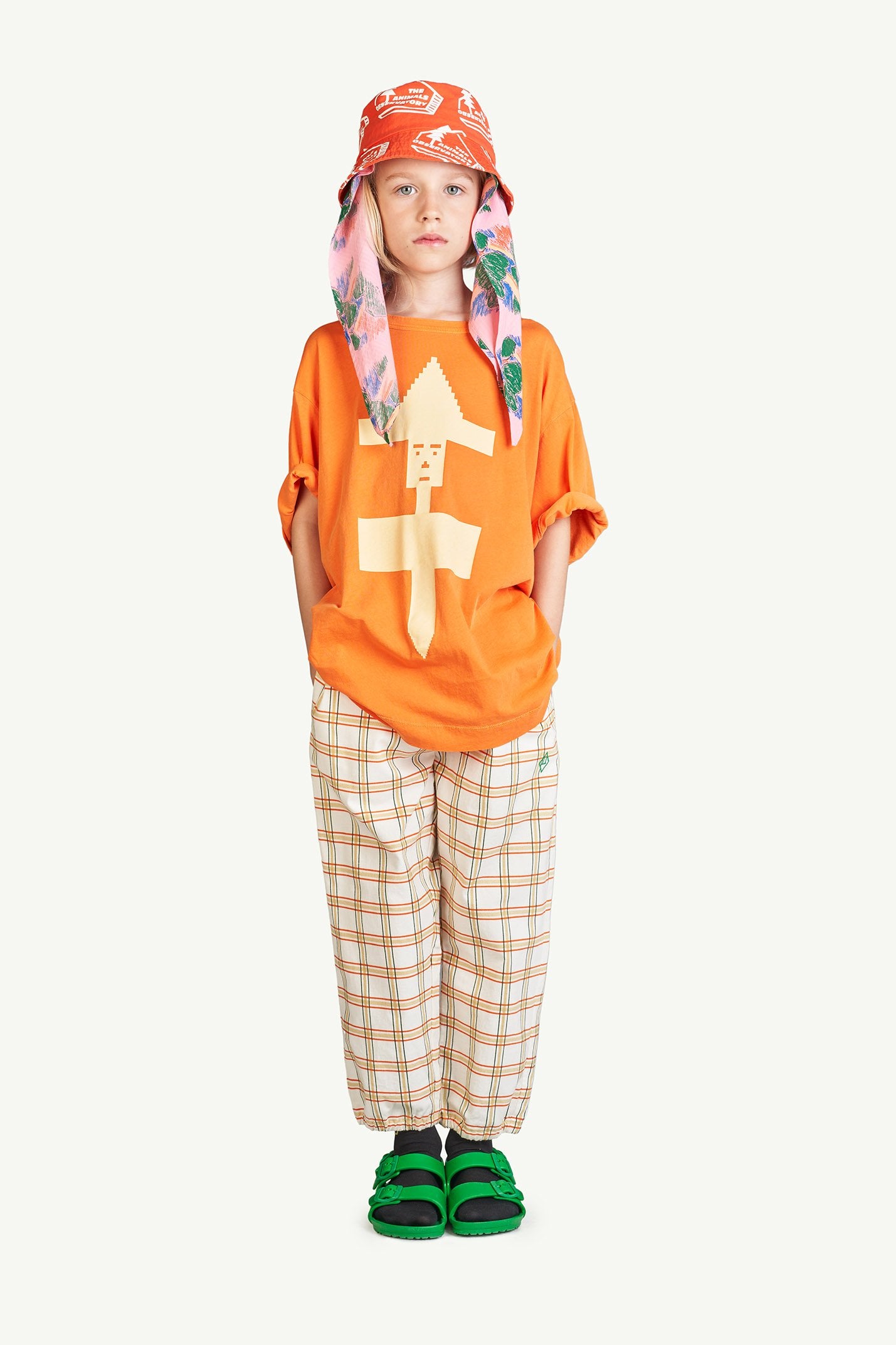 Orange Rooster Oversize T-Shirt MODEL FRONT