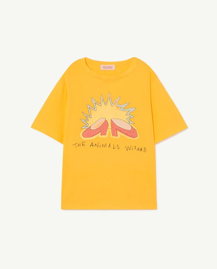 Yellow Wizard Rooster Oversize T-Shirt COVER