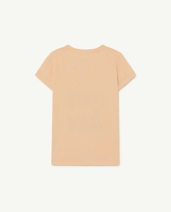 Beige A Good Day Hippo T-Shirt PRODUCT BACK