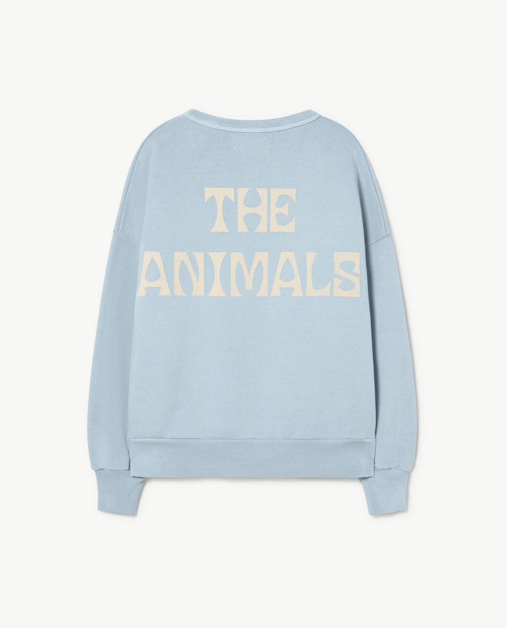 Blue The Animals Bear Oversize Sweatshirt PRODUCT BACK