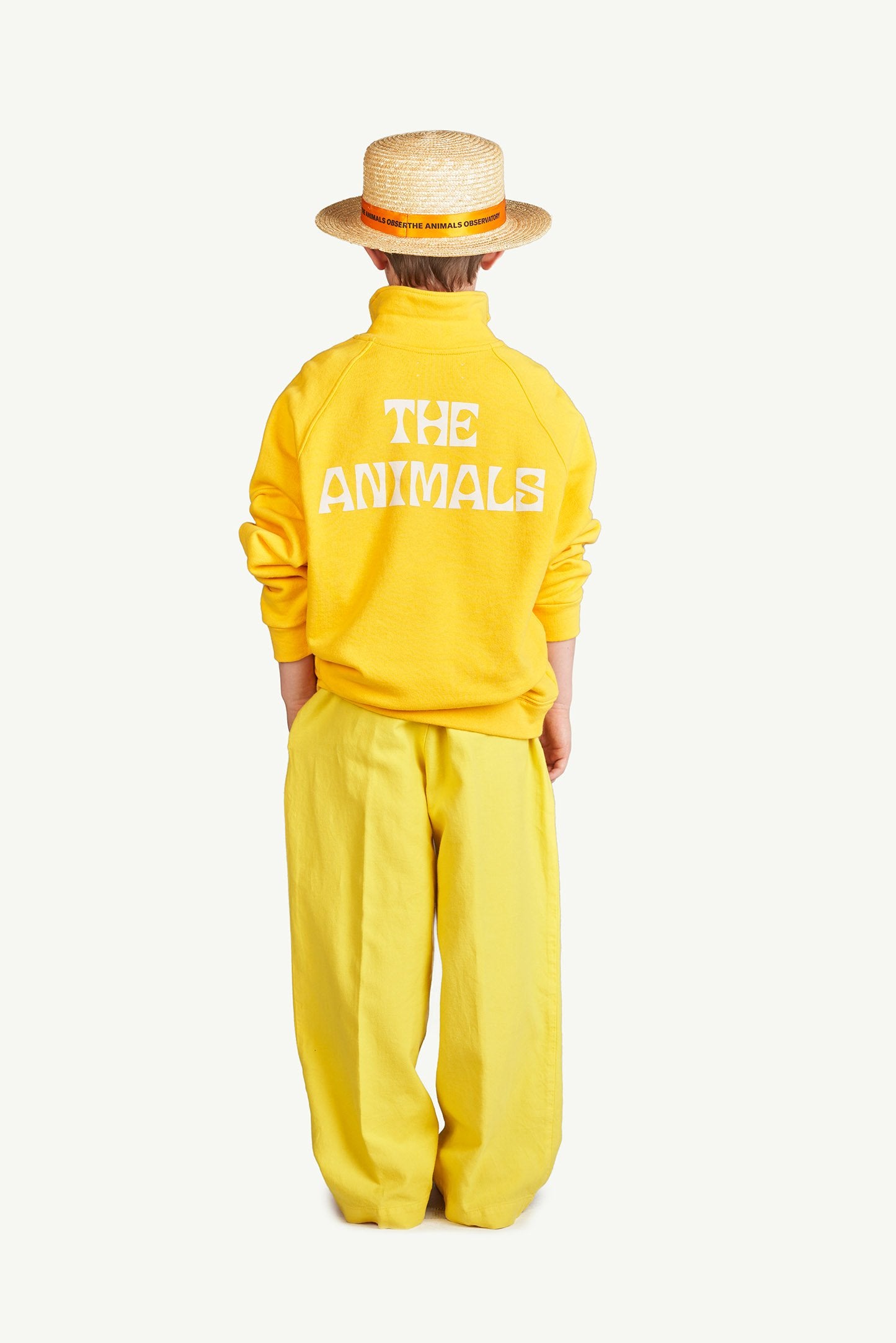 Yellow Face Seahorse Sweatshirt MODEL BACK