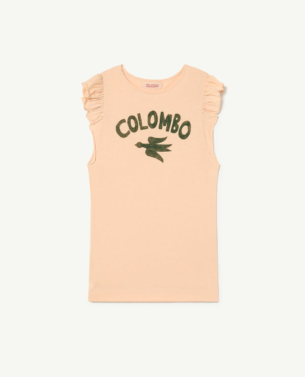 Beige Colombo Fly Dress PRODUCT FRONT