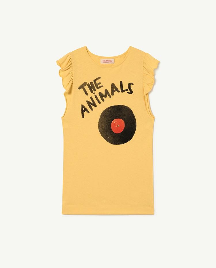Yellow The Animals Fly Dress COVER