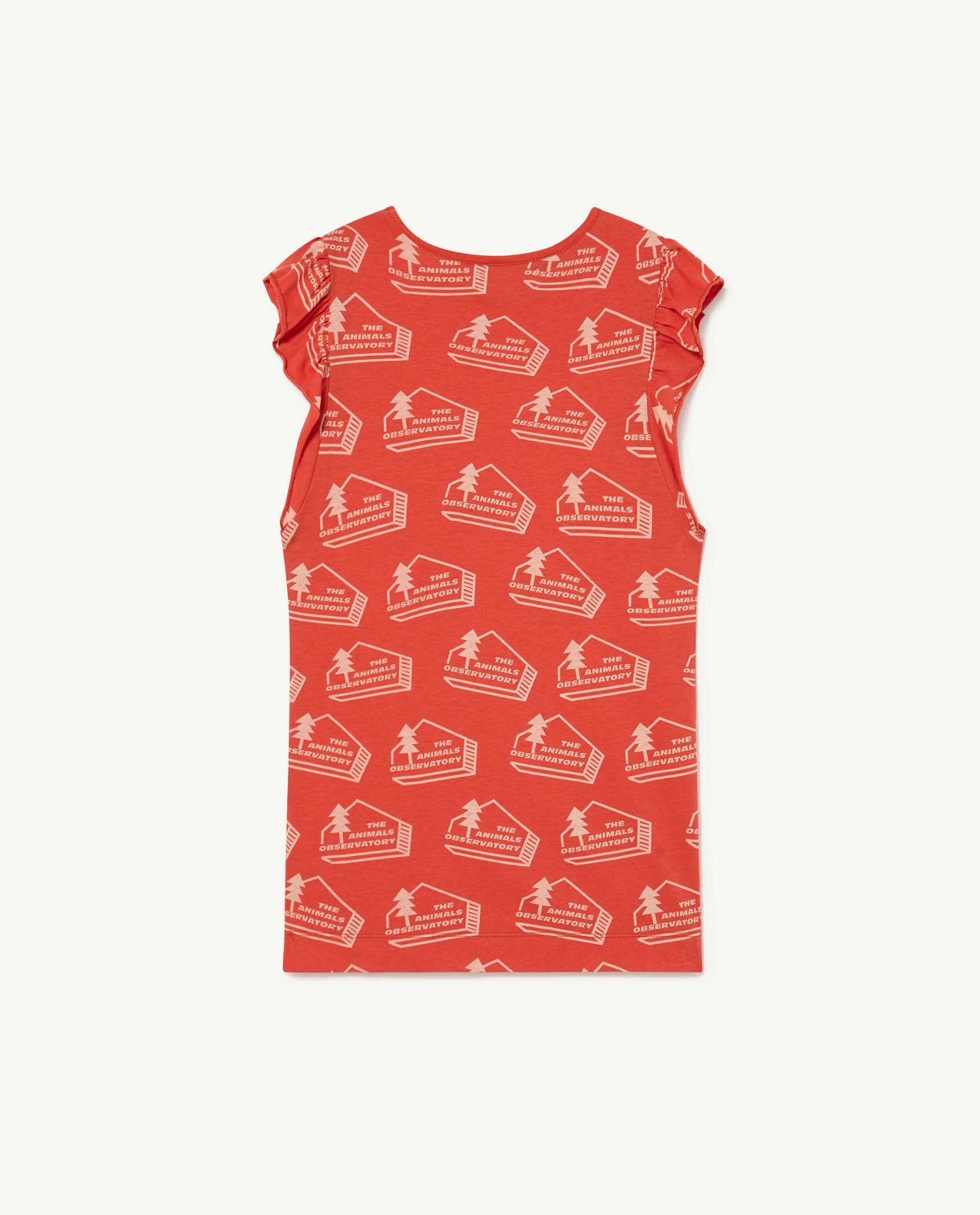 Red The Animals Fly Dress PRODUCT BACK