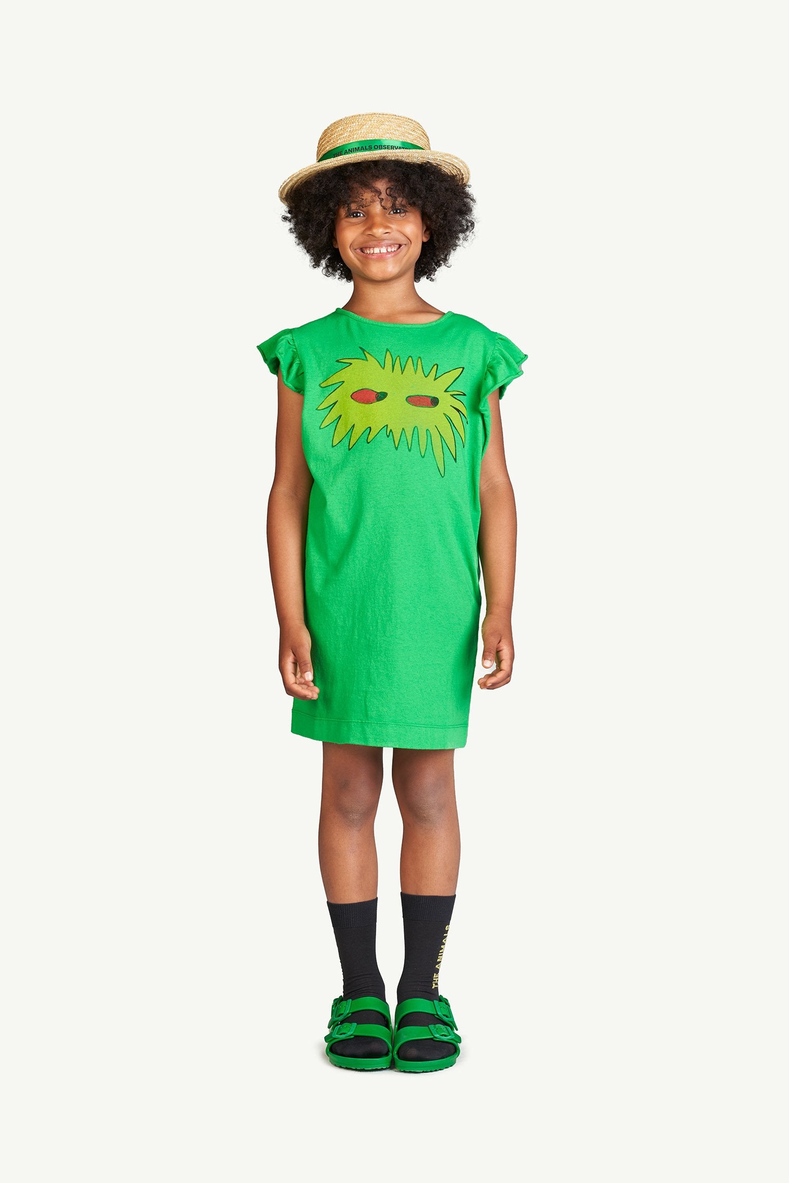 Green Fly Dress MODEL FRONT