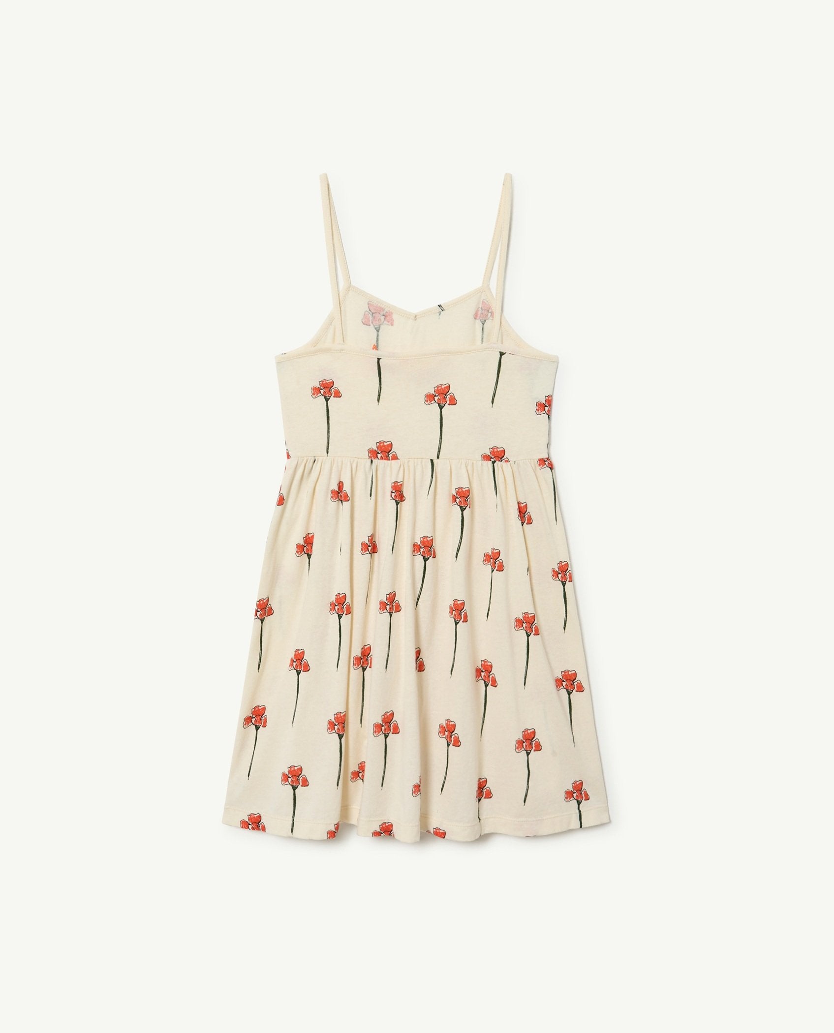 White Carnations Otter Dress PRODUCT BACK