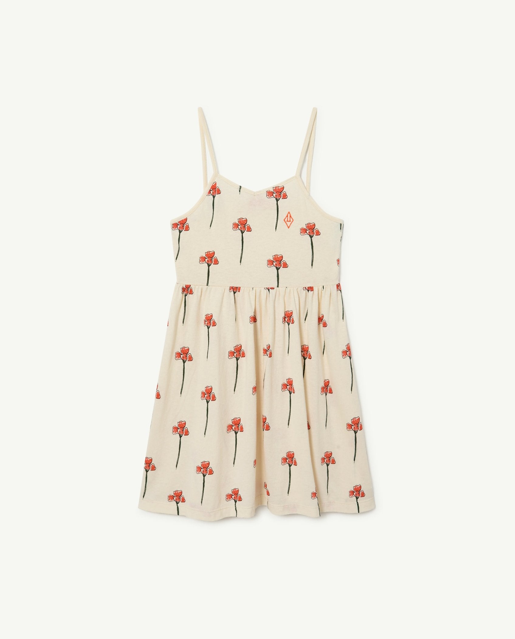 White Carnations Otter Dress PRODUCT FRONT