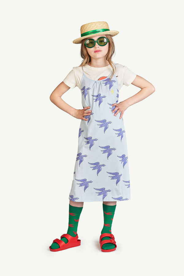 Blue Birds Gazel Dress MODEL FRONT