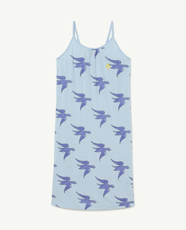 Blue Birds Gazel Dress PRODUCT FRONT