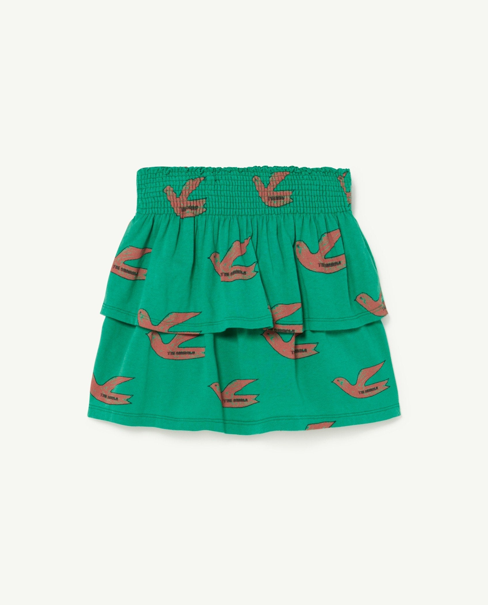 Green Birds Kiwi Skirt PRODUCT FRONT
