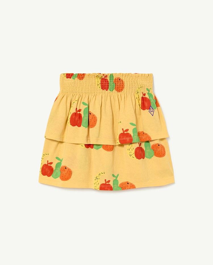 Yellow Fruits Kiwi Skirt COVER