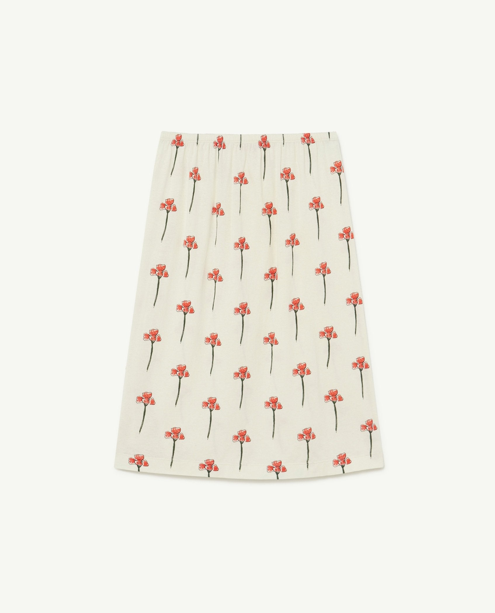 White Carnations Ladybug Skirt PRODUCT BACK