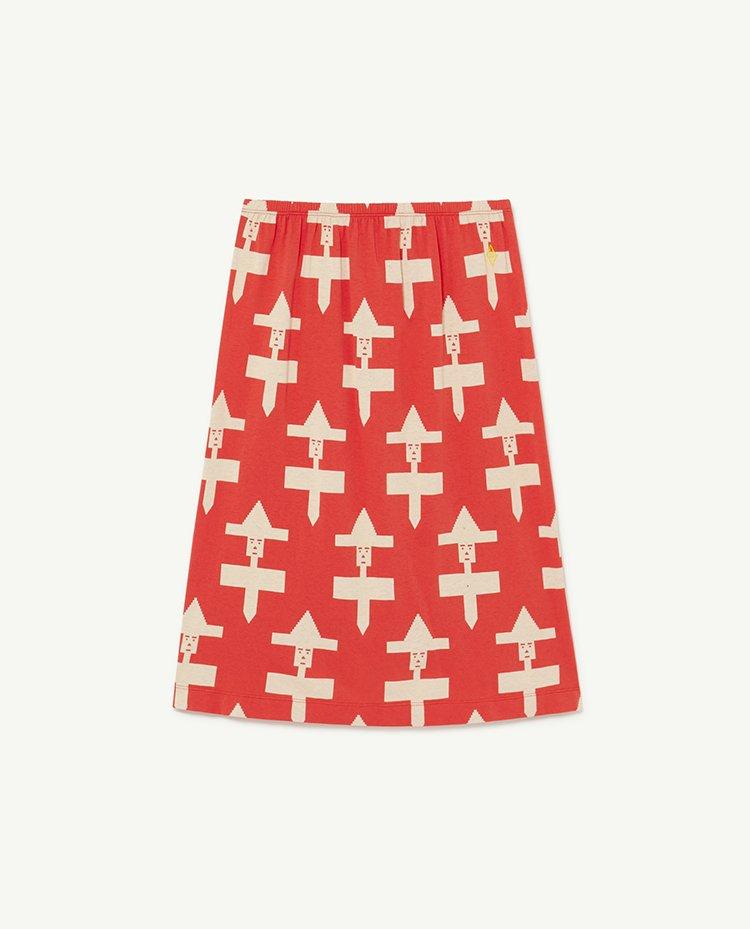 Red Geometrical Ladybug Skirt COVER