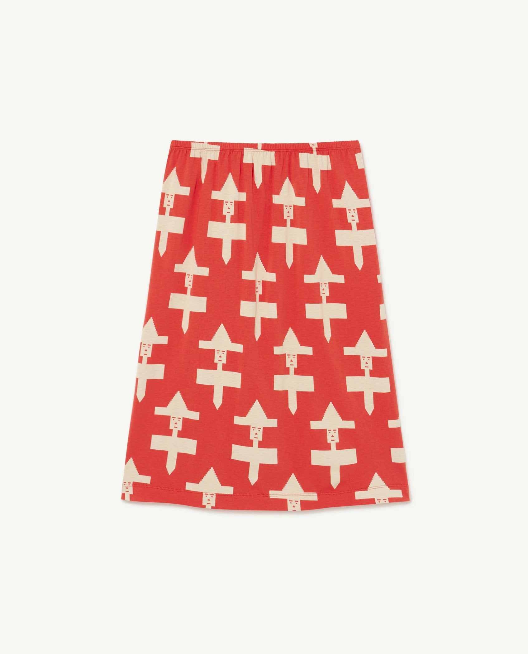 Red Geometrical Ladybug Skirt PRODUCT BACK