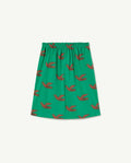 Green Birds Kitten Skirt